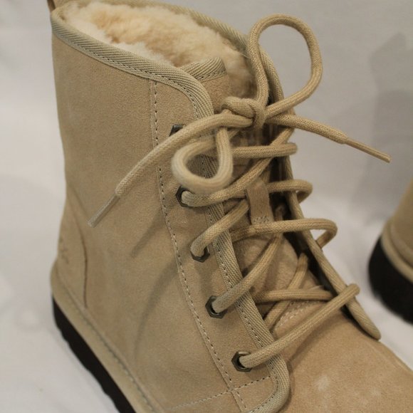 NIB UGG MEN'S HIGH NEUMEL SUEDE SHEARLING LINED ANKLE WINTER WORK BOOTS - Picture 6 of 9